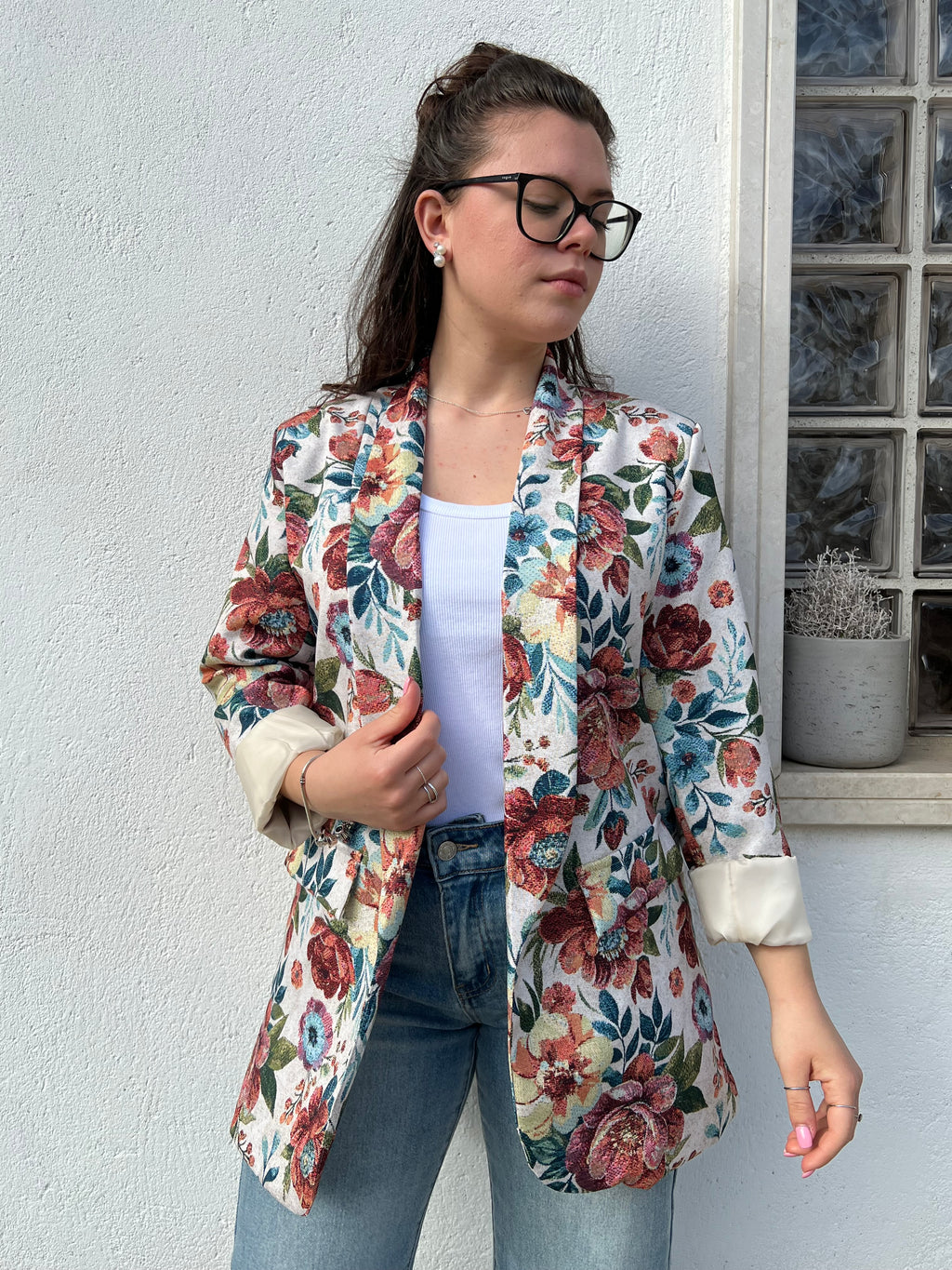 Blazer floreale