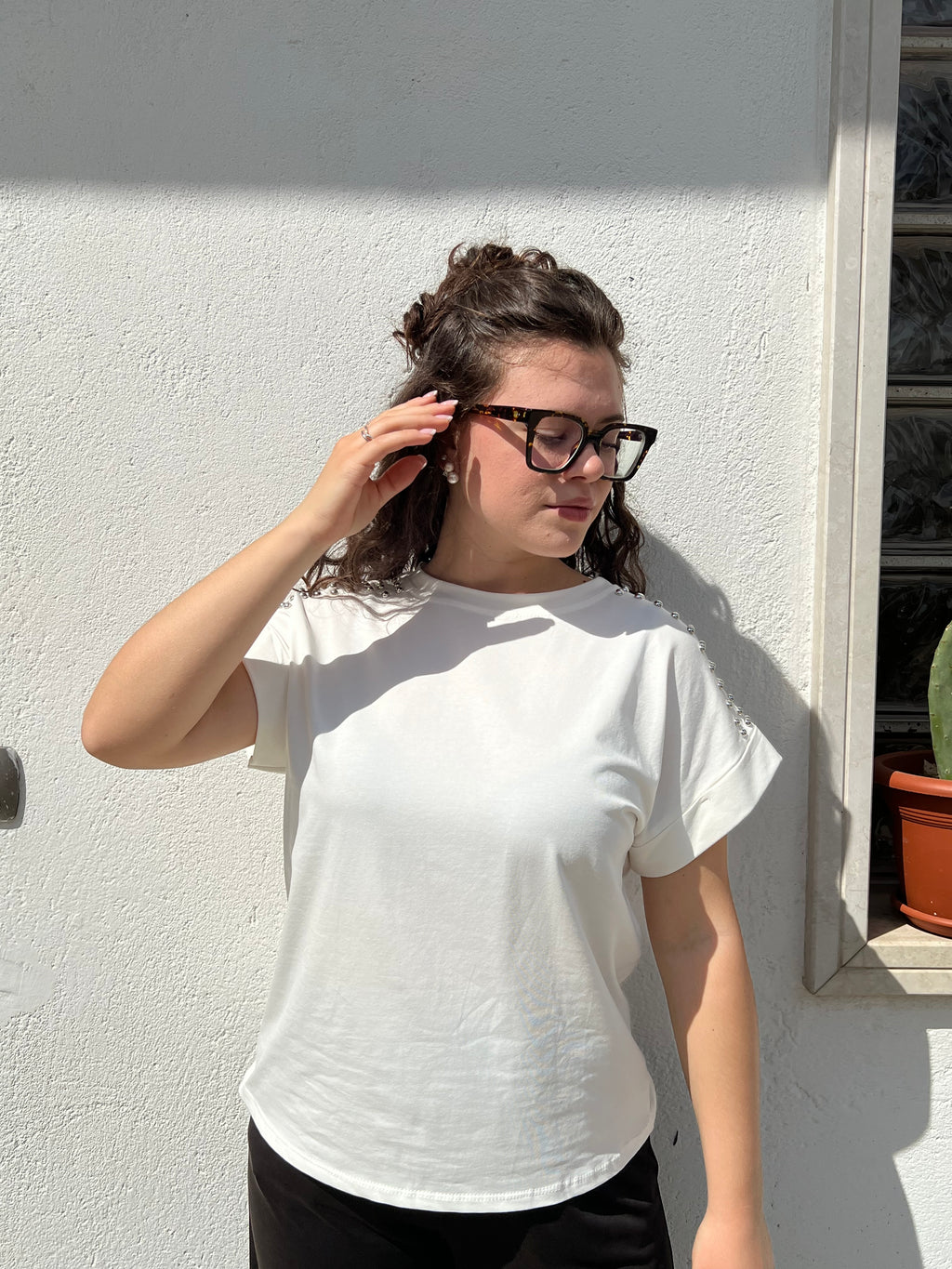 T-shirt borchie