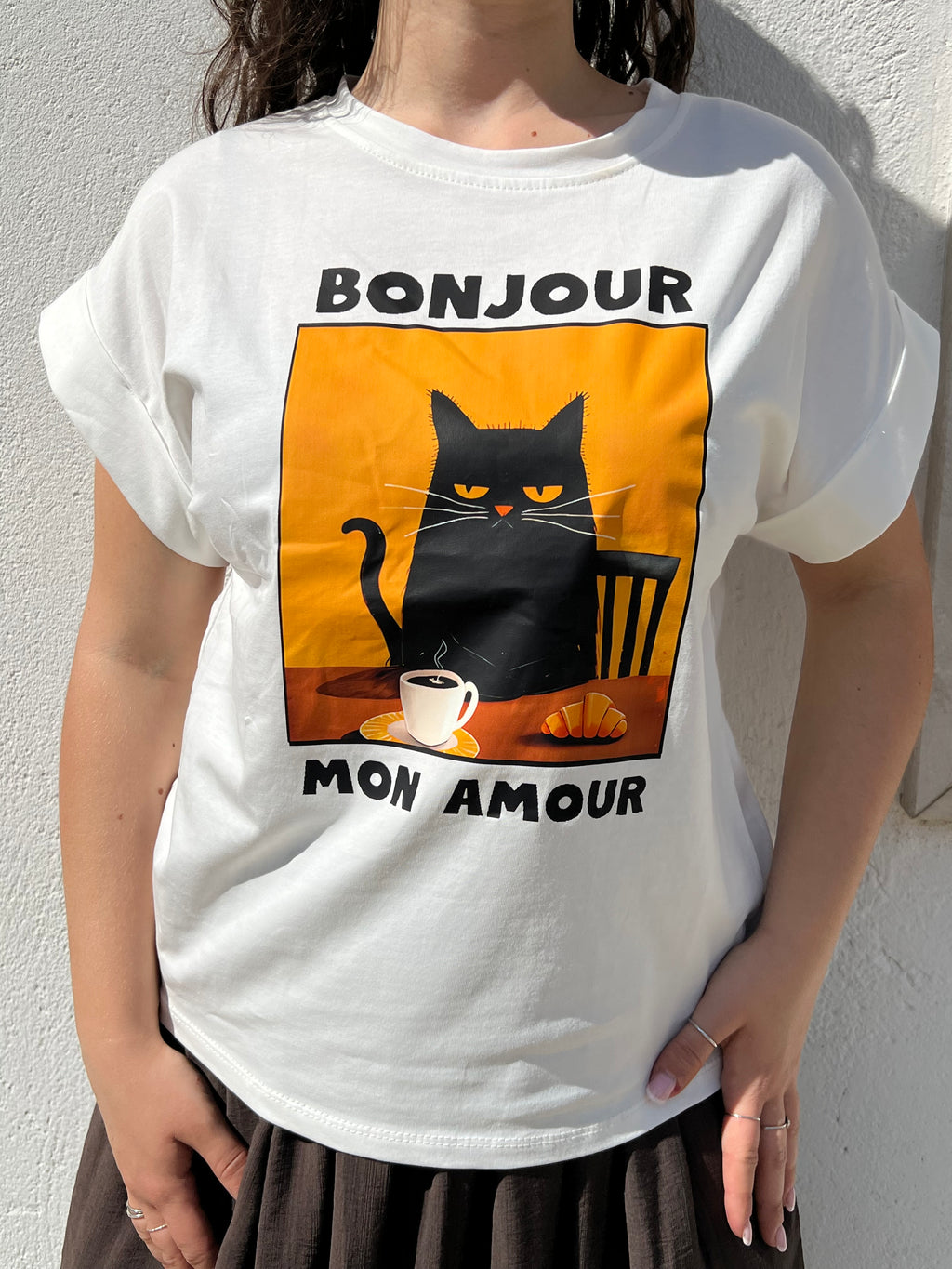 T-shirt cane e gatto