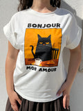T-shirt cane e gatto