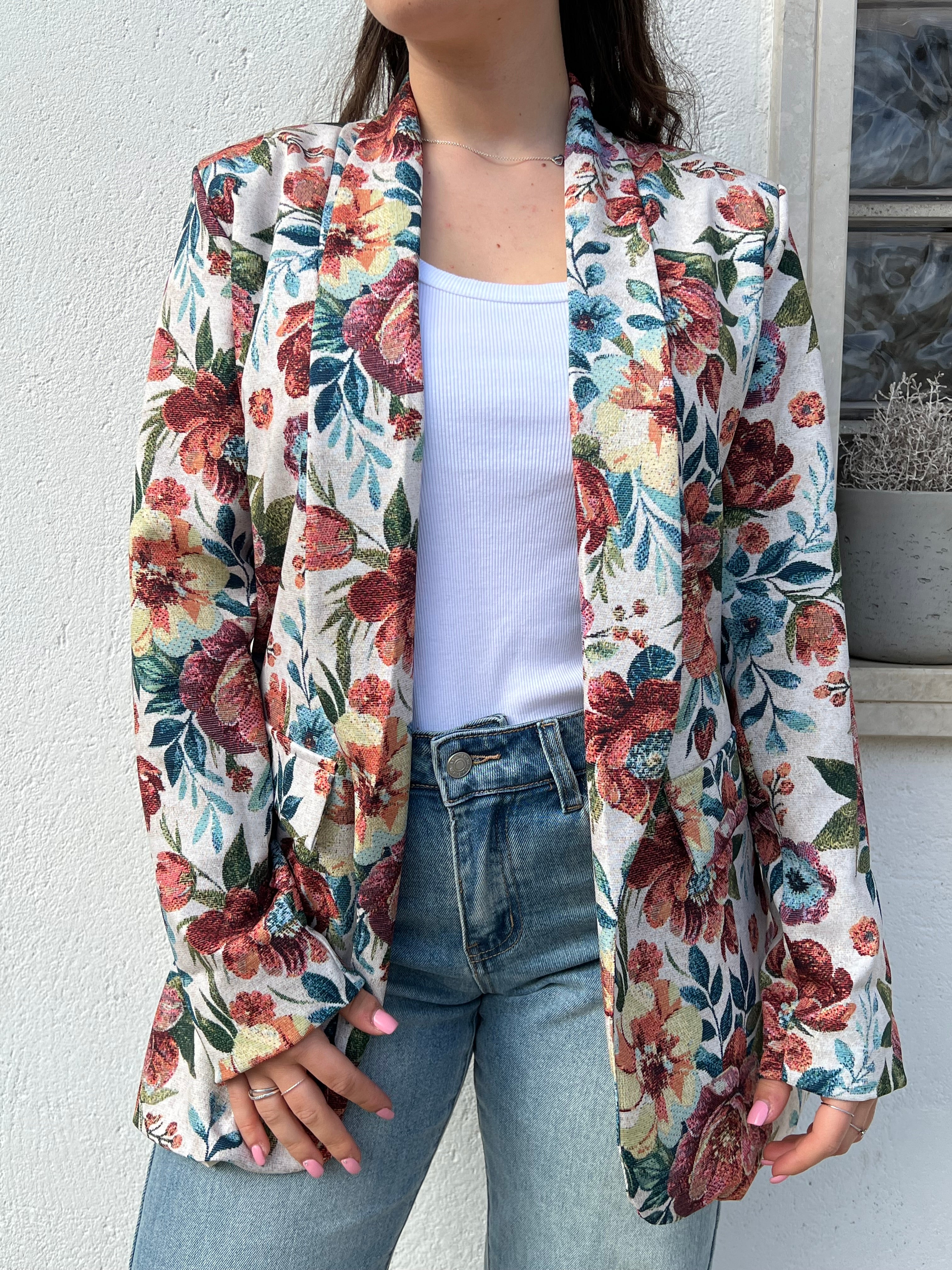 Blazer floreale