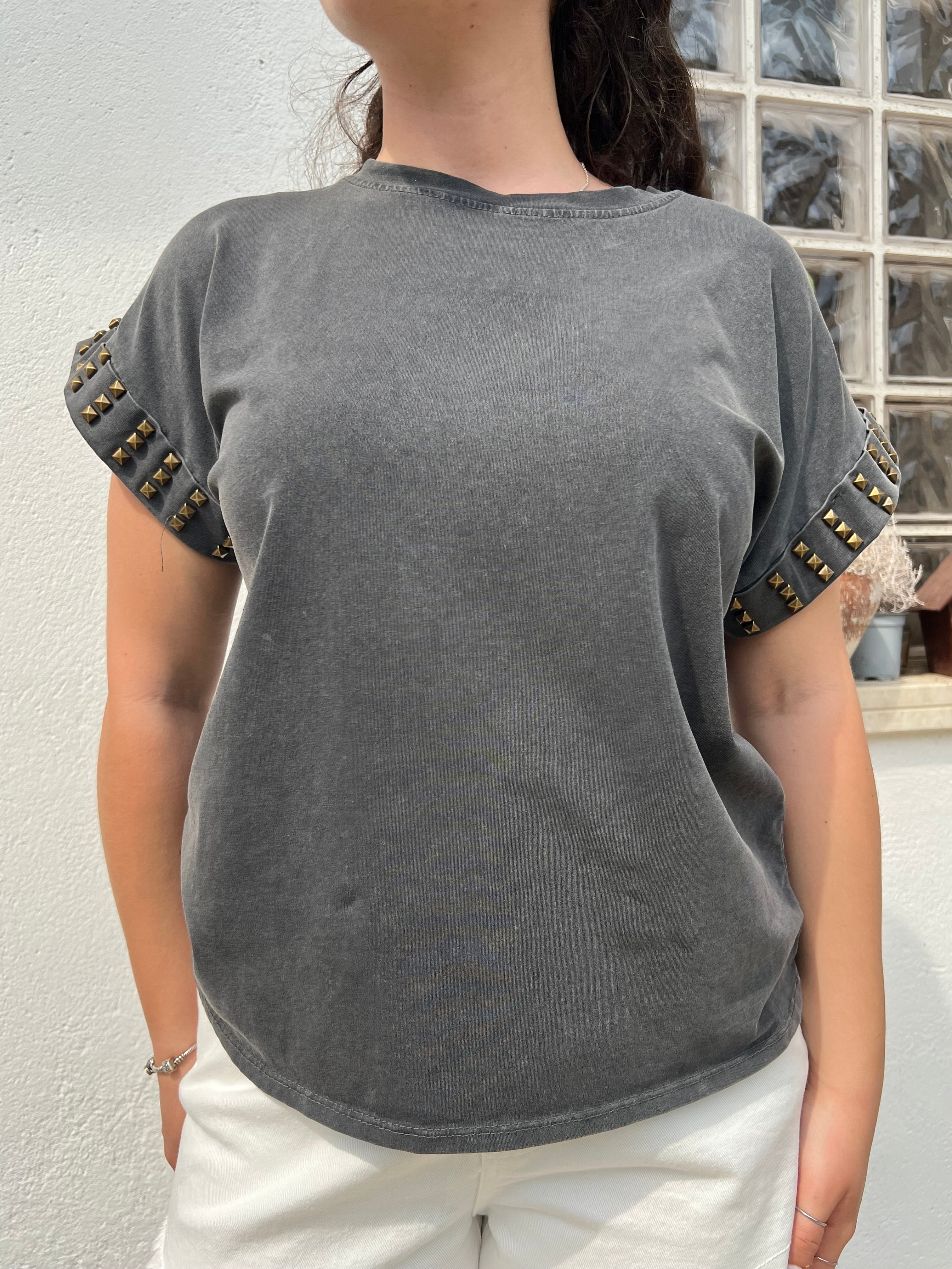 T-shirt Borchie